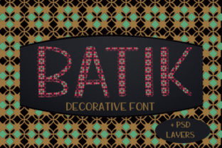 Batik Font: Textured Typography for Digital Campaigns