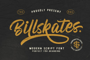 Billskates: A Bold Script Font for Modern Editorial Design