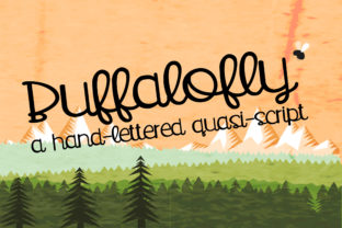 Buffalofly Font: Hand-Lettered Charm for Makers