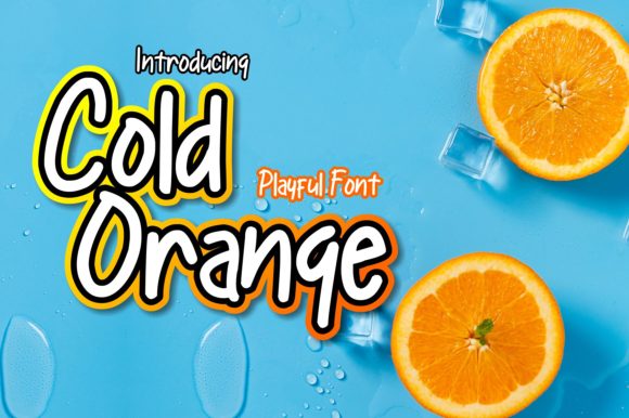 Cold Orange Font: A Playful Display Typeface for Campaigns