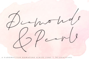 Diamonds Pearls Font Review: A Luxurious Script Typeface