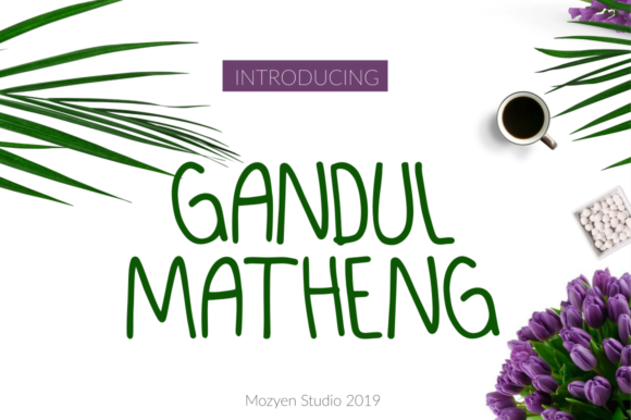 Gandul Matheng Font: Organic Script for Editorial Design