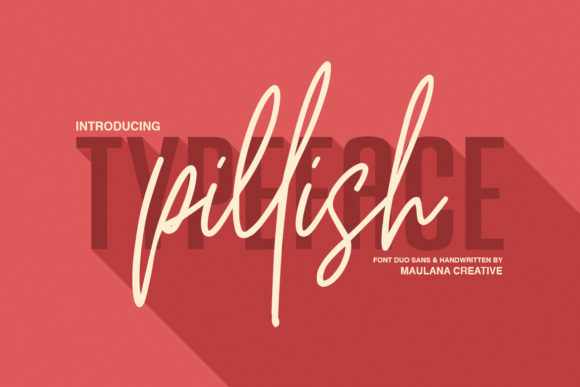 Pillish Duo Font: Perfect Pairing for Handmade Crafts