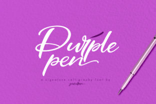 Purple Pen Font: A Script Typeface for Modern Branding