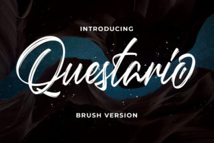 Questario: A Brush Script Font for Authentic Editorial Design