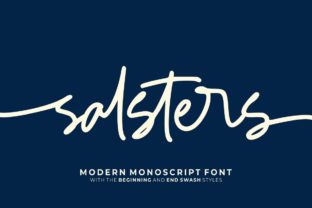 Salsters: A Natural Script Font for Creative Branding