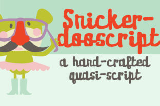 Snickerdooscript Font: Whimsical Type for Makers