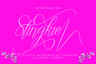 Stingkie Font: A Modern Script for Handmade Products
