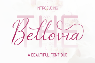 The Bellovia Duo Font for Elegant Editorial Design