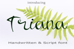 Triana: A Handwritten Font for Crafters and Creators