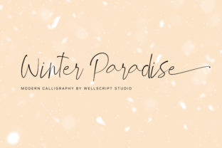 Winter Paradise: A Charming Script Font for Editorial Design